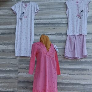 Homewear pigiama estivo fiori rosa abito donna noidinotte