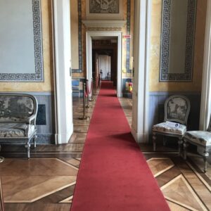 Passatoia moquette in velluto Villa Reale di Monza