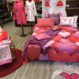 Idee regalo San Valentino, biancheria da letto e da bagno cuori